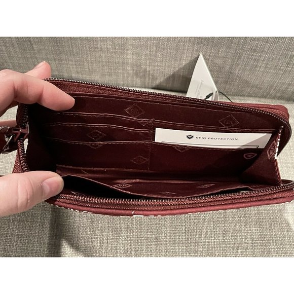 NWT Vera Bradley Arizona State University RFID Front Zip Wristlet - Picture 5 of 5